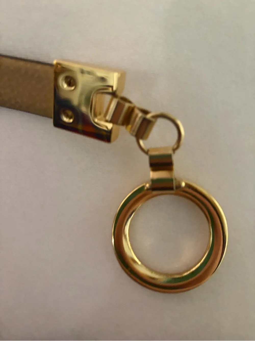 Designer inspired Black Belt with Gold Toggle Hardware